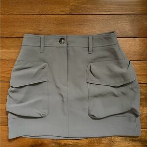 Aritzia Wilfred Taupe Mini Skirt